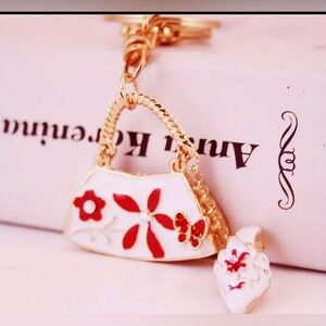 MINI FLOWER HANDBAG KEYCHAIN / CHARM